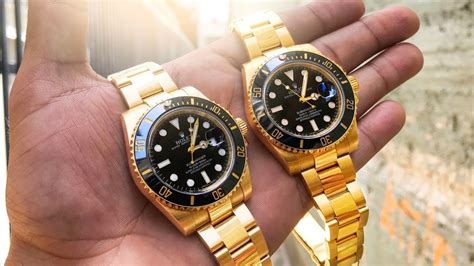 fake gold rolex watch|how to tell real rolex.